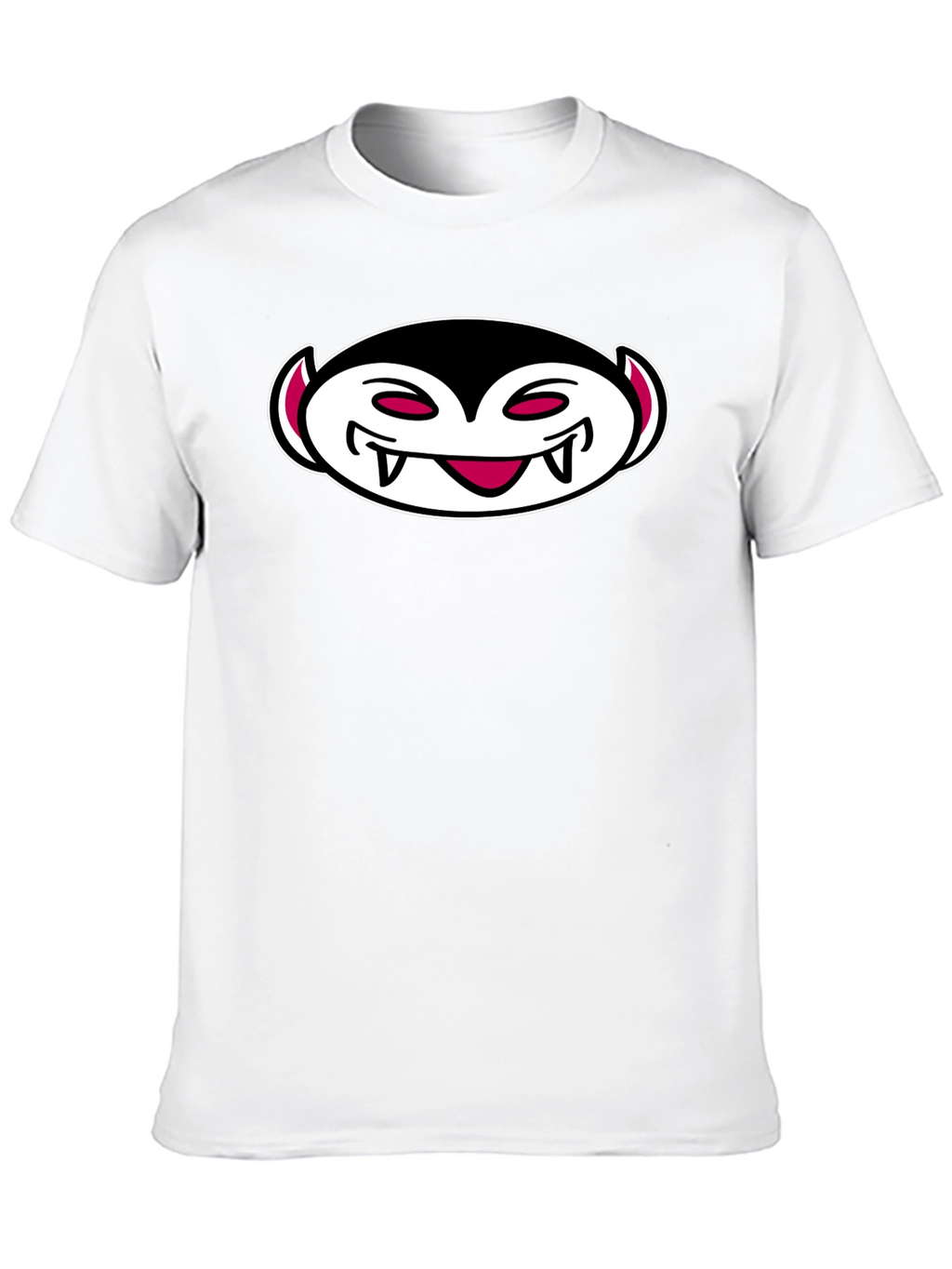 Vampire Cartoon Graphic Black T-Shirt