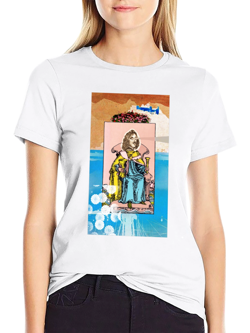 King of Cups Tarot Card Graphic T-Shirt