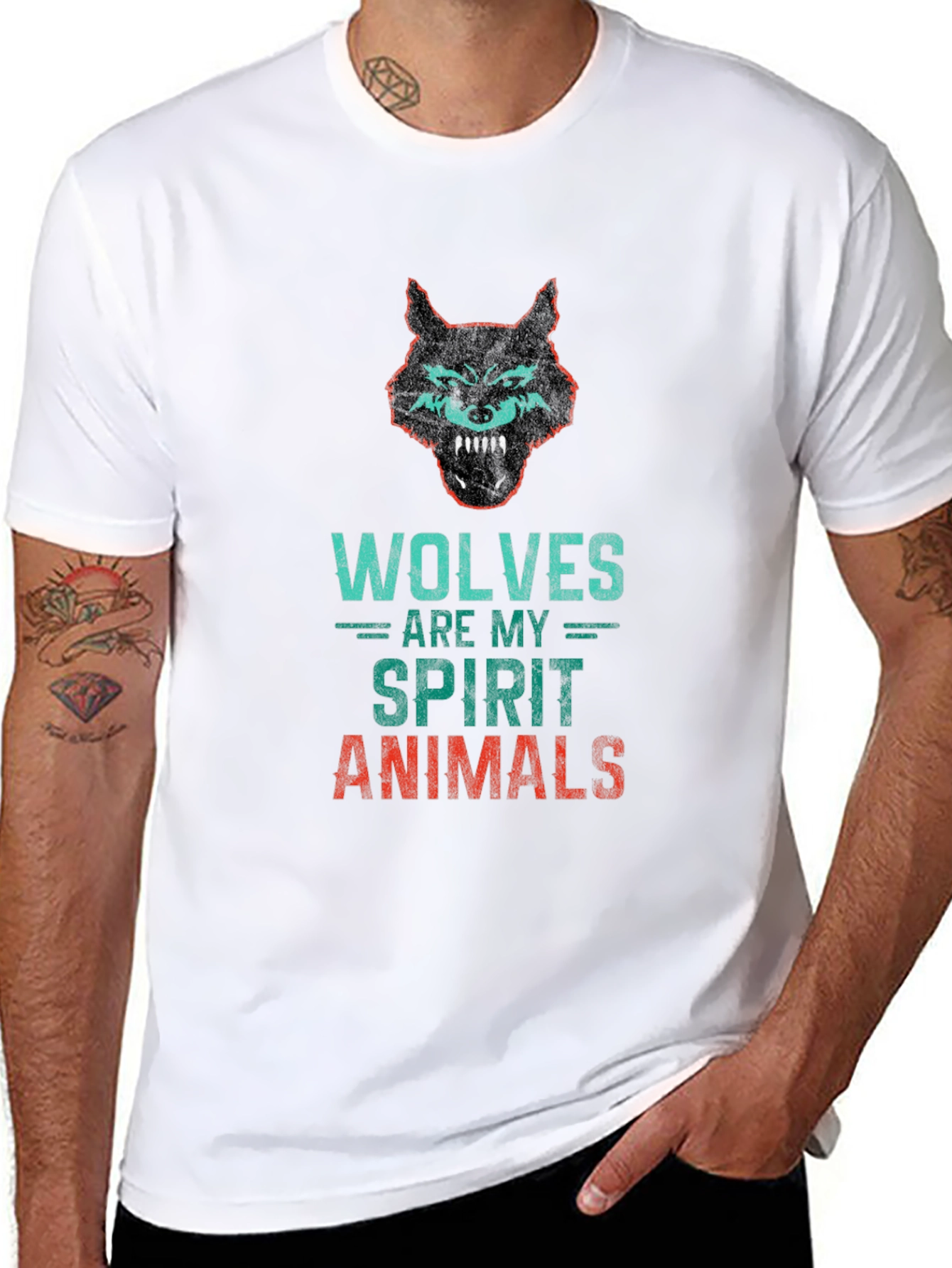 Wolves Spirit Animals Graphic T-Shirt