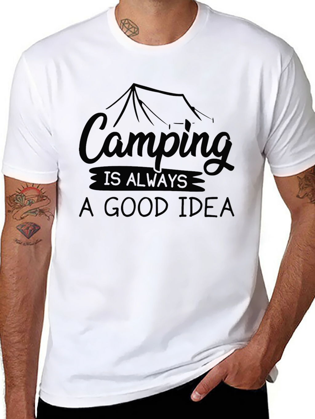 Camping is Always a Good Idea Graphic Tee