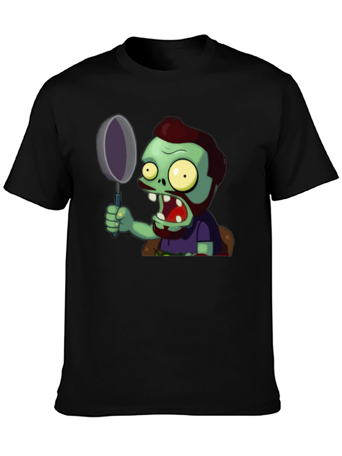 Zombie with Frying Pan Graphic Tee