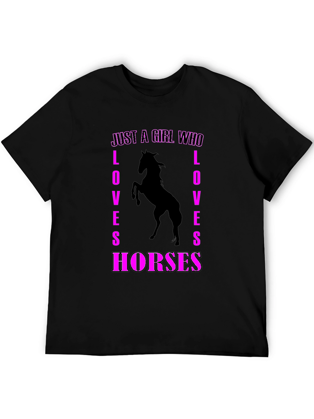 Just A Girl Who Loves Horses Graphic Tee