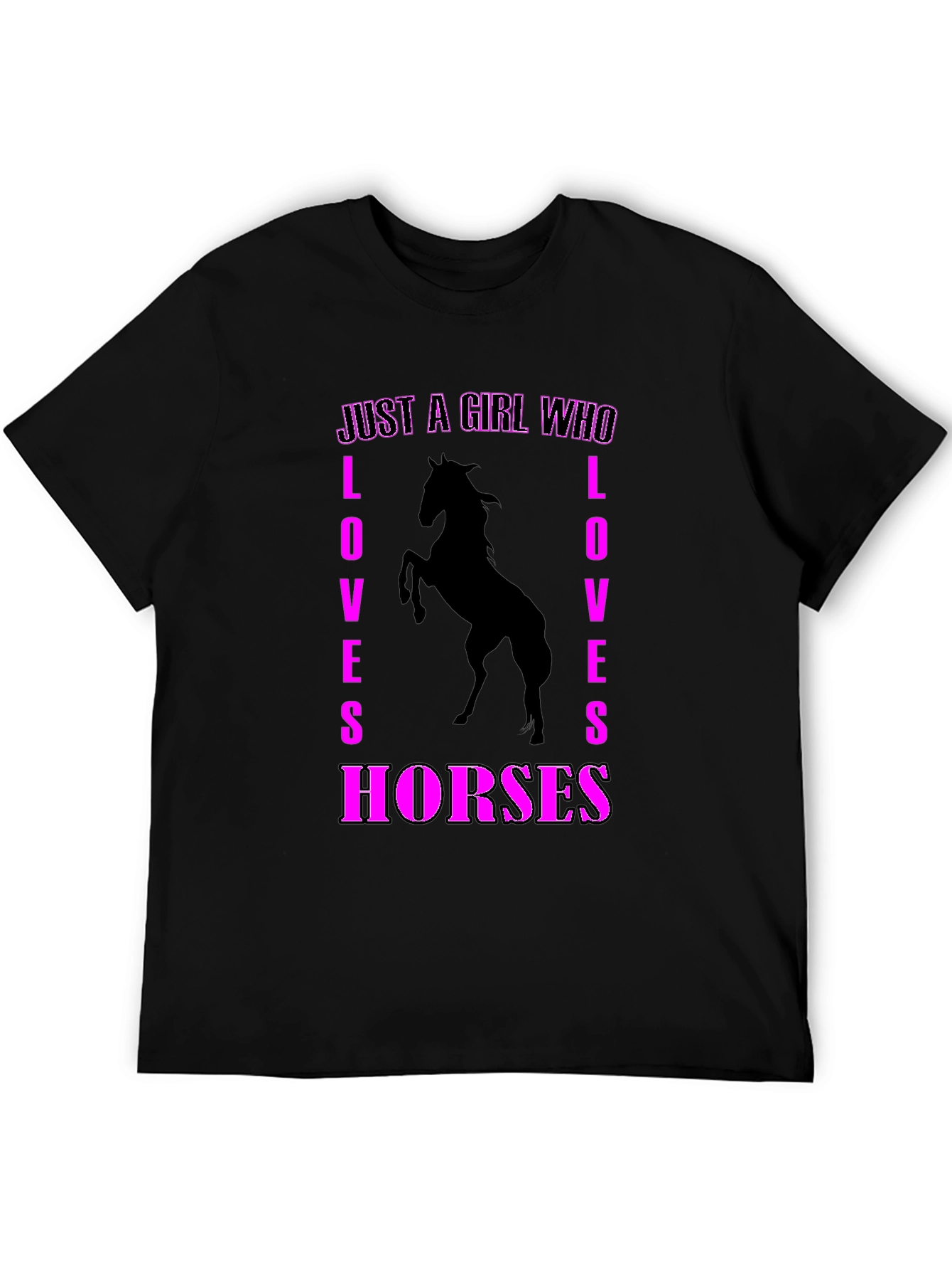 Just A Girl Who Loves Horses Graphic Tee