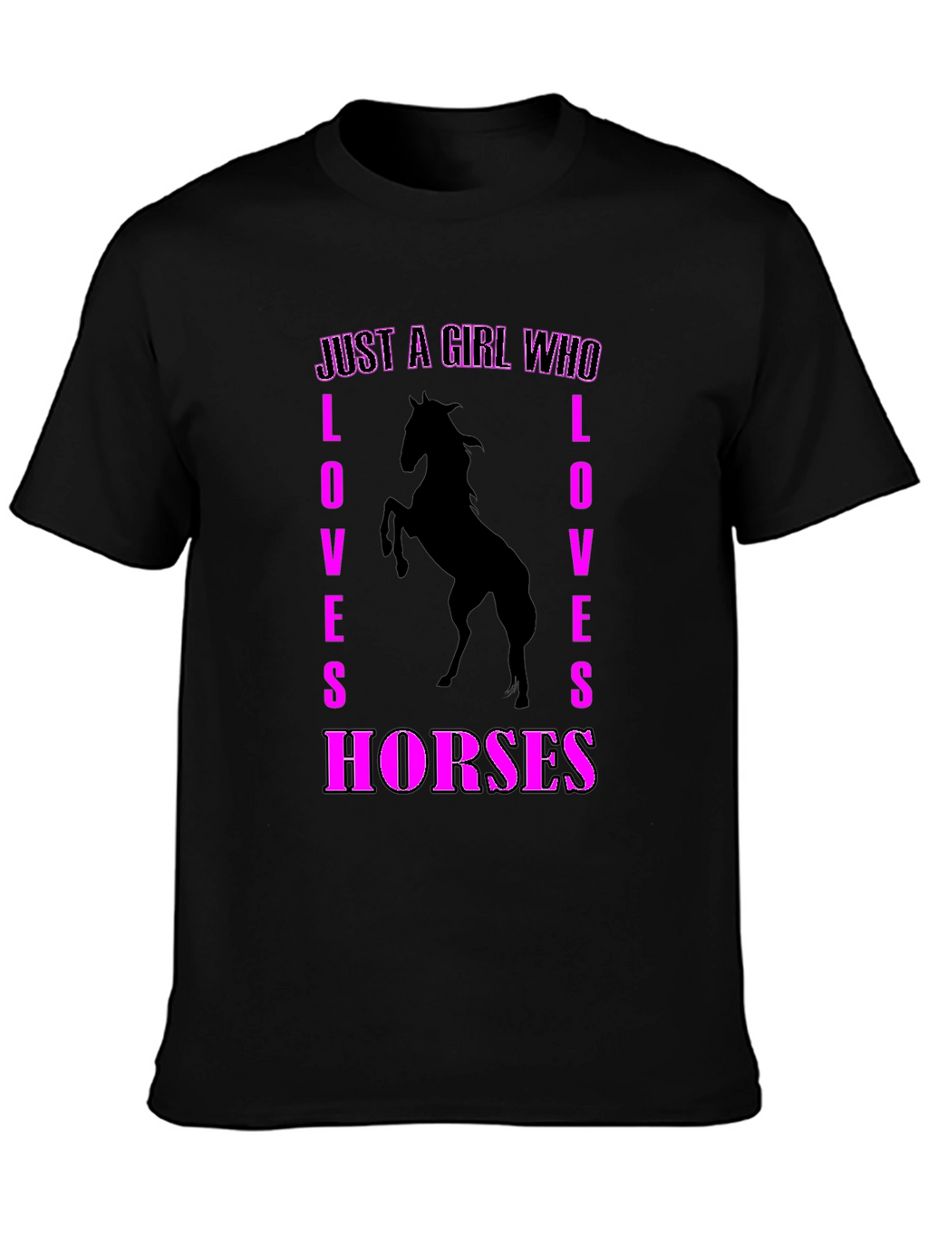 Just A Girl Who Loves Horses Graphic Tee