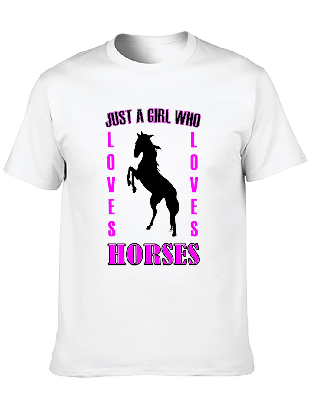 Just A Girl Who Loves Horses Graphic Tee