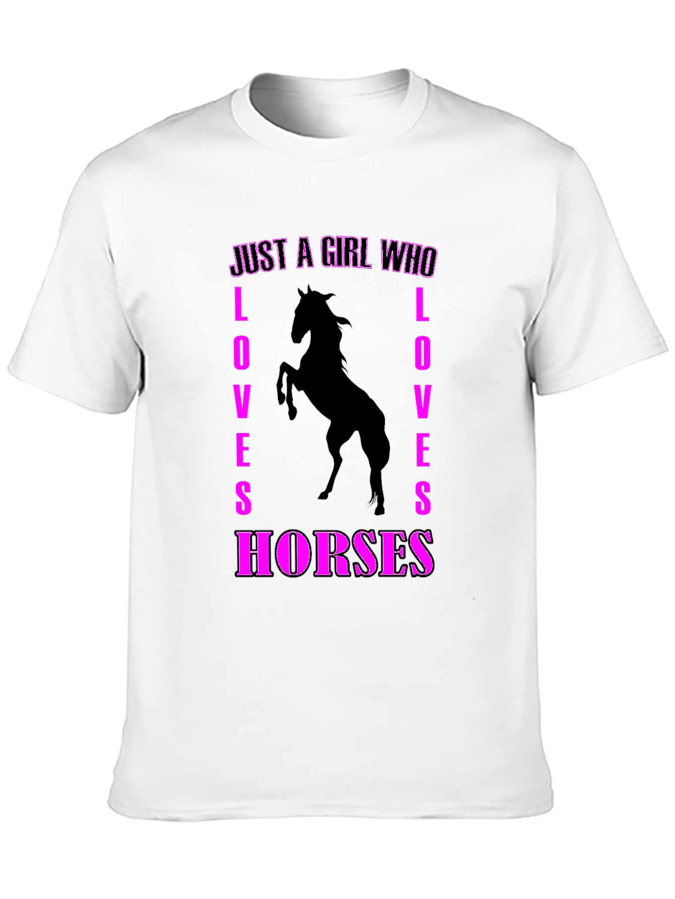 Just A Girl Who Loves Horses Graphic Tee
