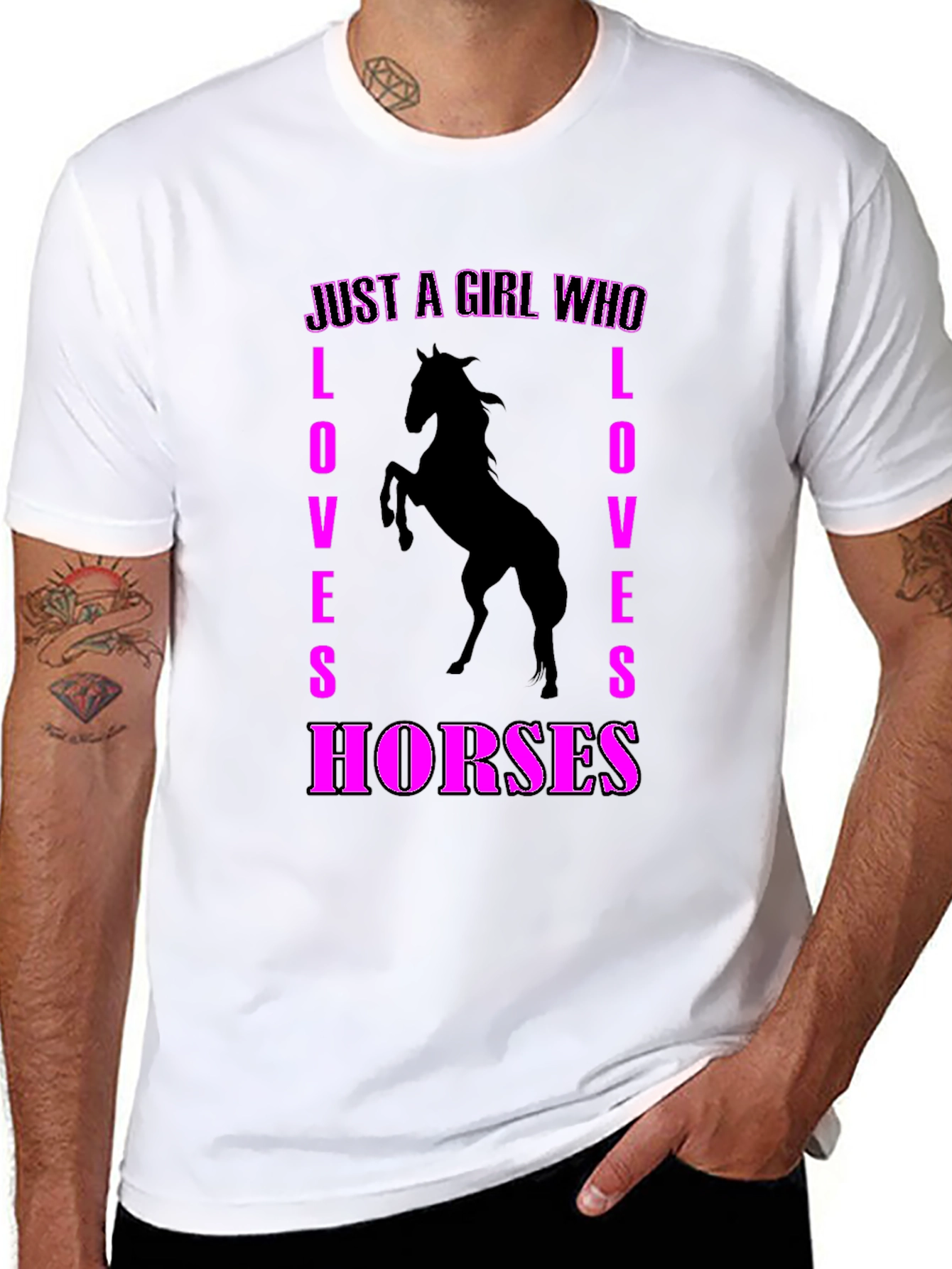 Just A Girl Who Loves Horses Graphic Tee