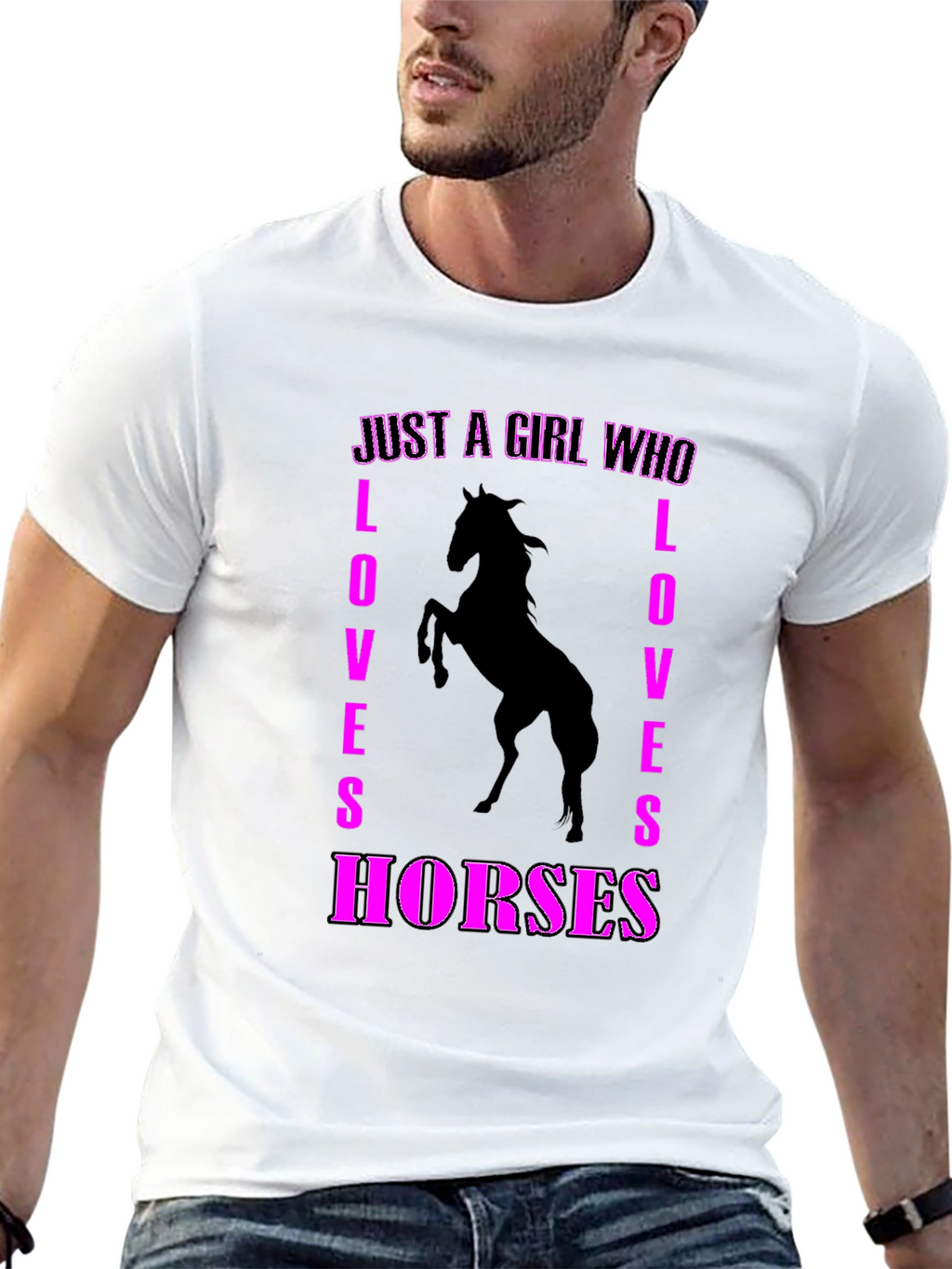 Just A Girl Who Loves Horses Graphic Tee