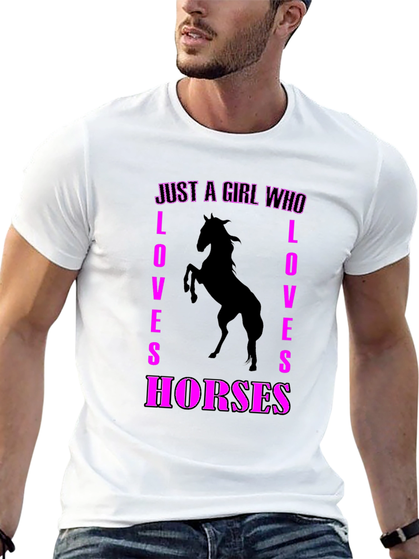 Just A Girl Who Loves Horses Graphic Tee