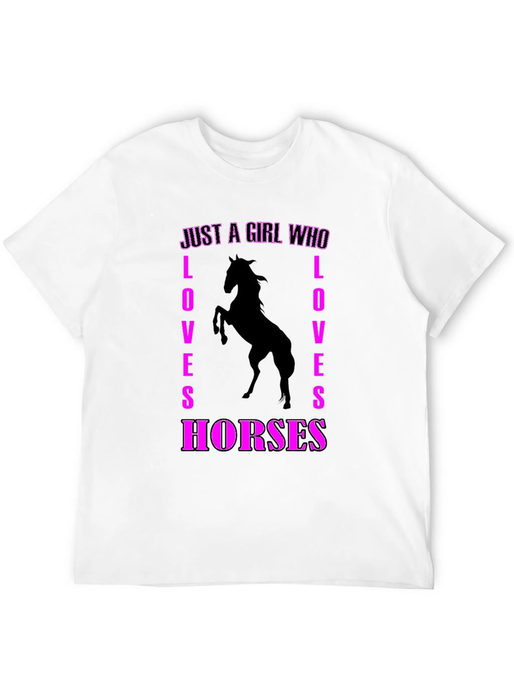 Just A Girl Who Loves Horses Graphic Tee