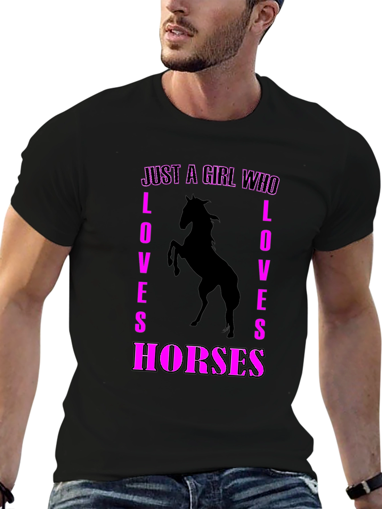 Just A Girl Who Loves Horses Graphic Tee