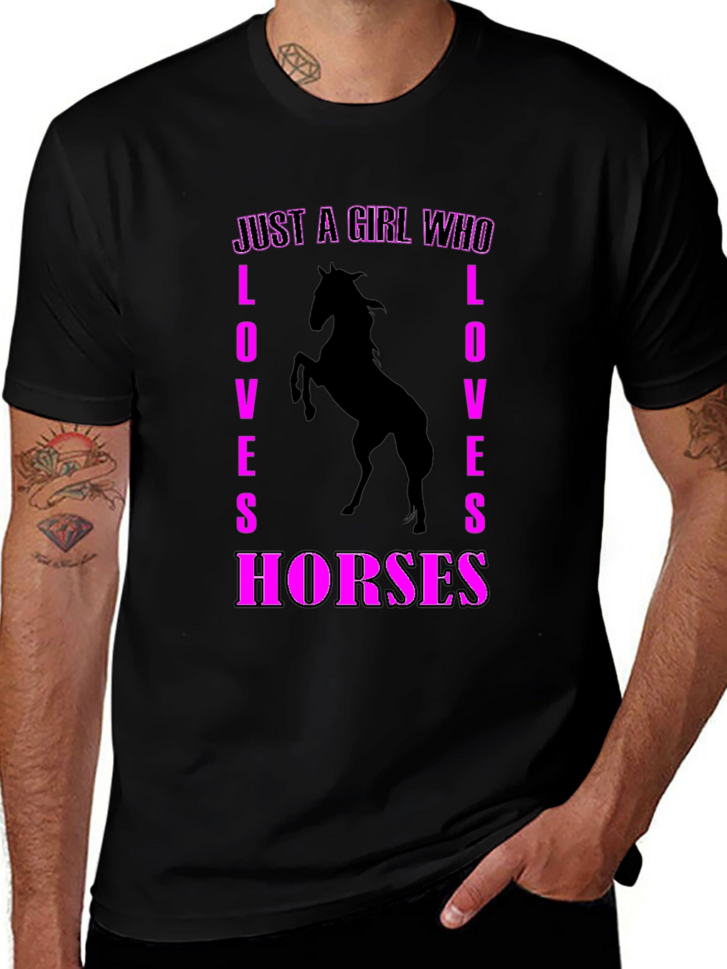 Just A Girl Who Loves Horses Graphic Tee