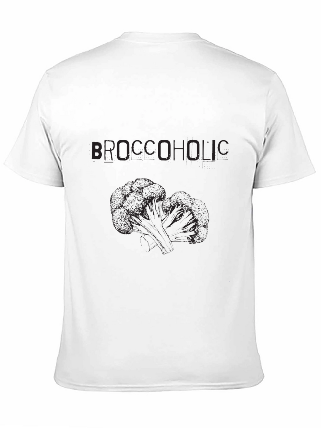 Broccoholic Black T-Shirt - Funny Vegan Apparel