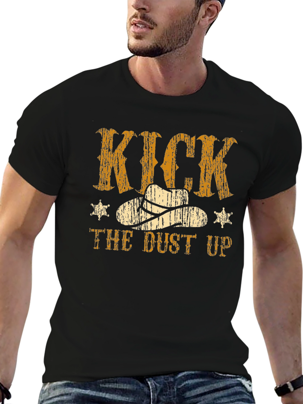 Kick the Dust Up Cowboy T-Shirt - Western Style