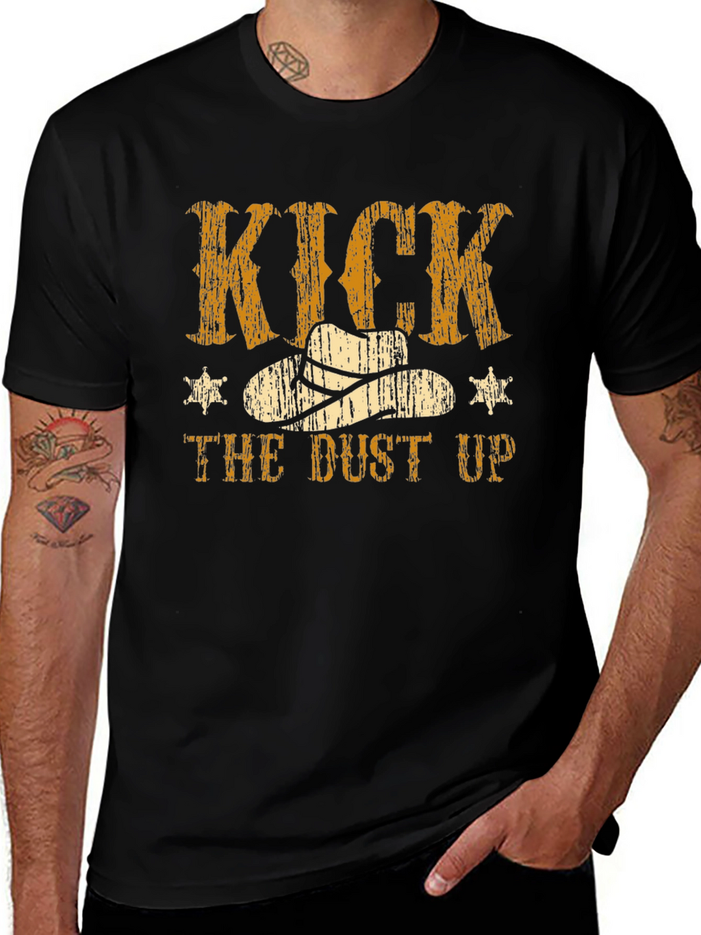 Kick the Dust Up Cowboy T-Shirt - Western Style