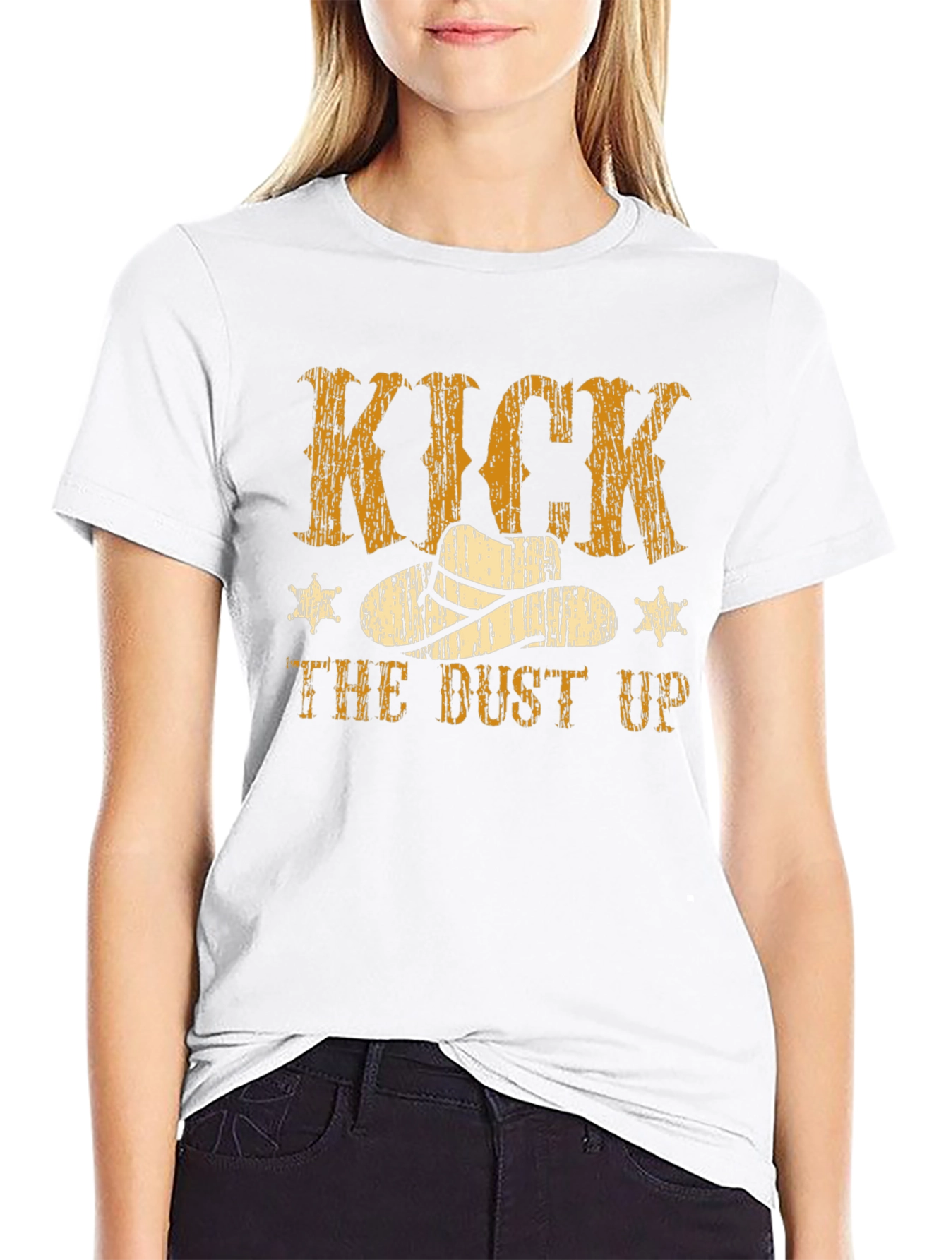 Kick the Dust Up Cowboy T-Shirt - Western Style