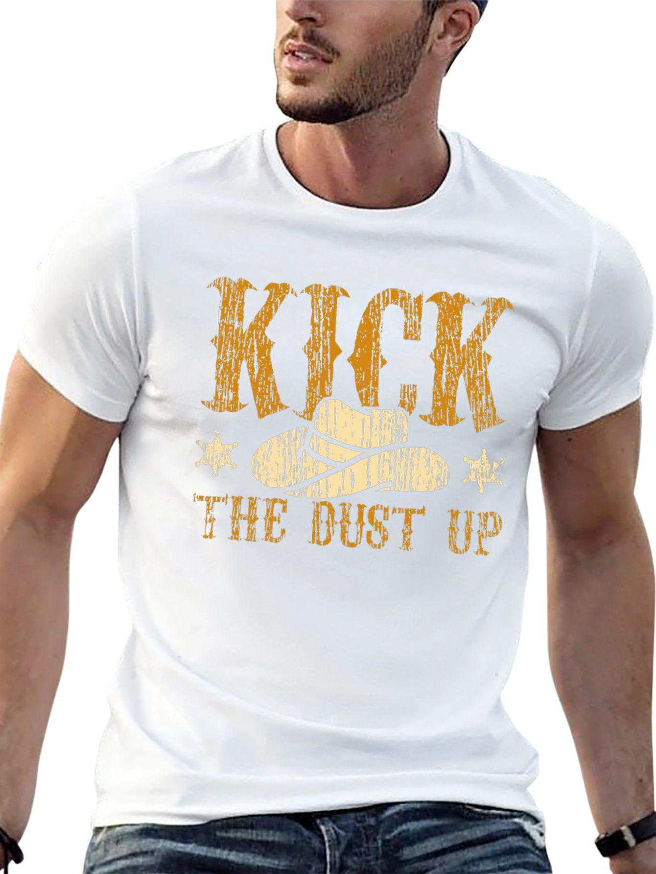 Kick the Dust Up Cowboy T-Shirt - Western Style