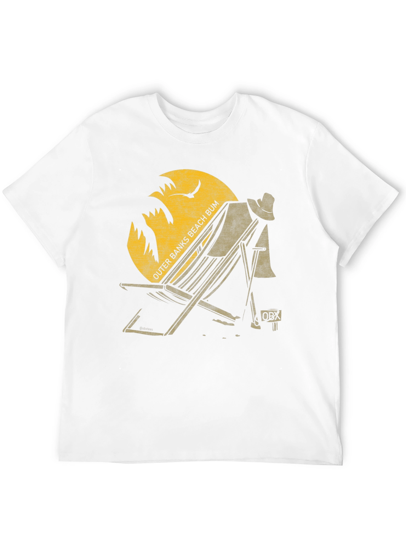 Outer Banks Beach Bum Graphic Tee - Black