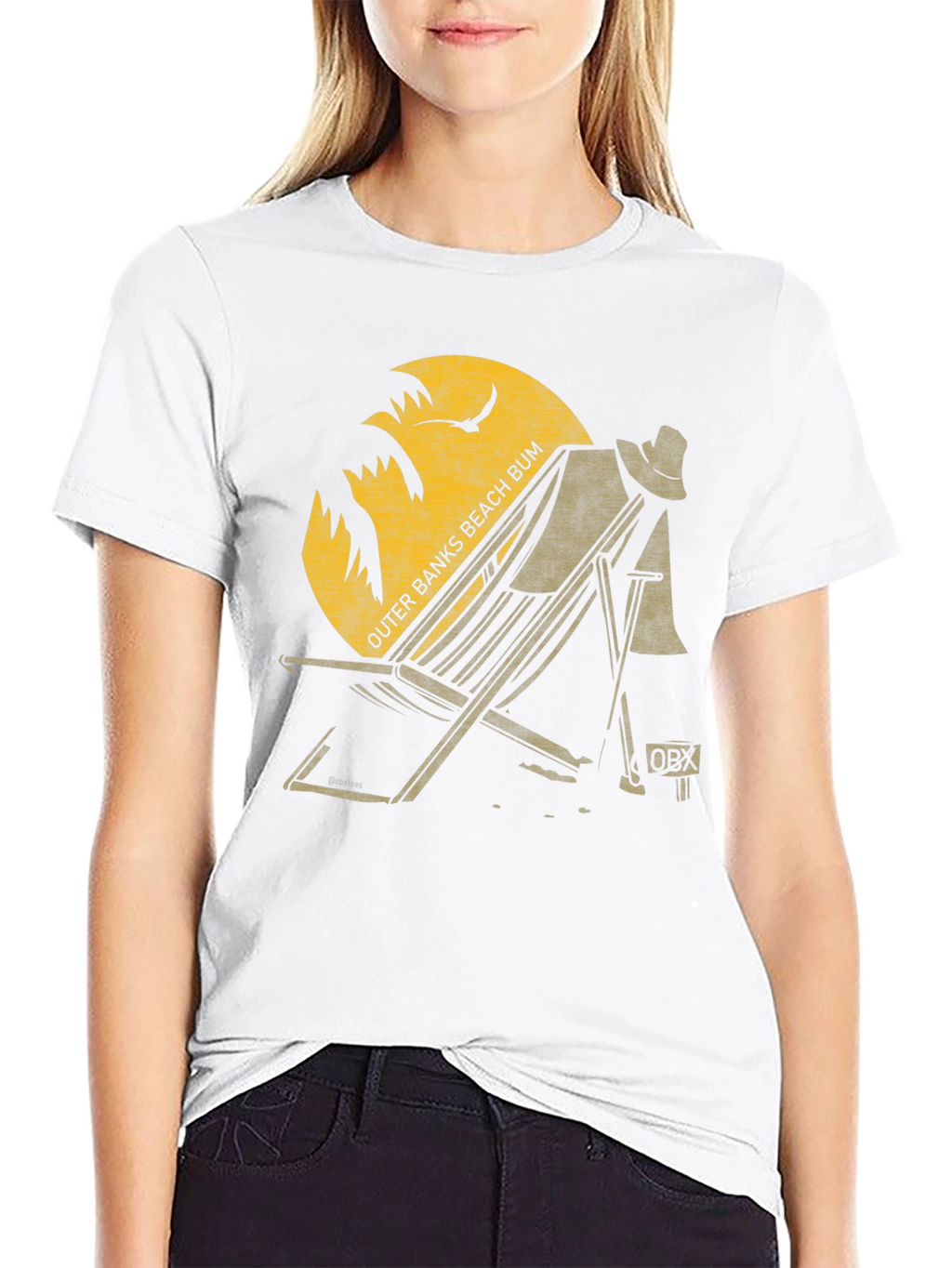 Outer Banks Beach Bum Graphic Tee - Black