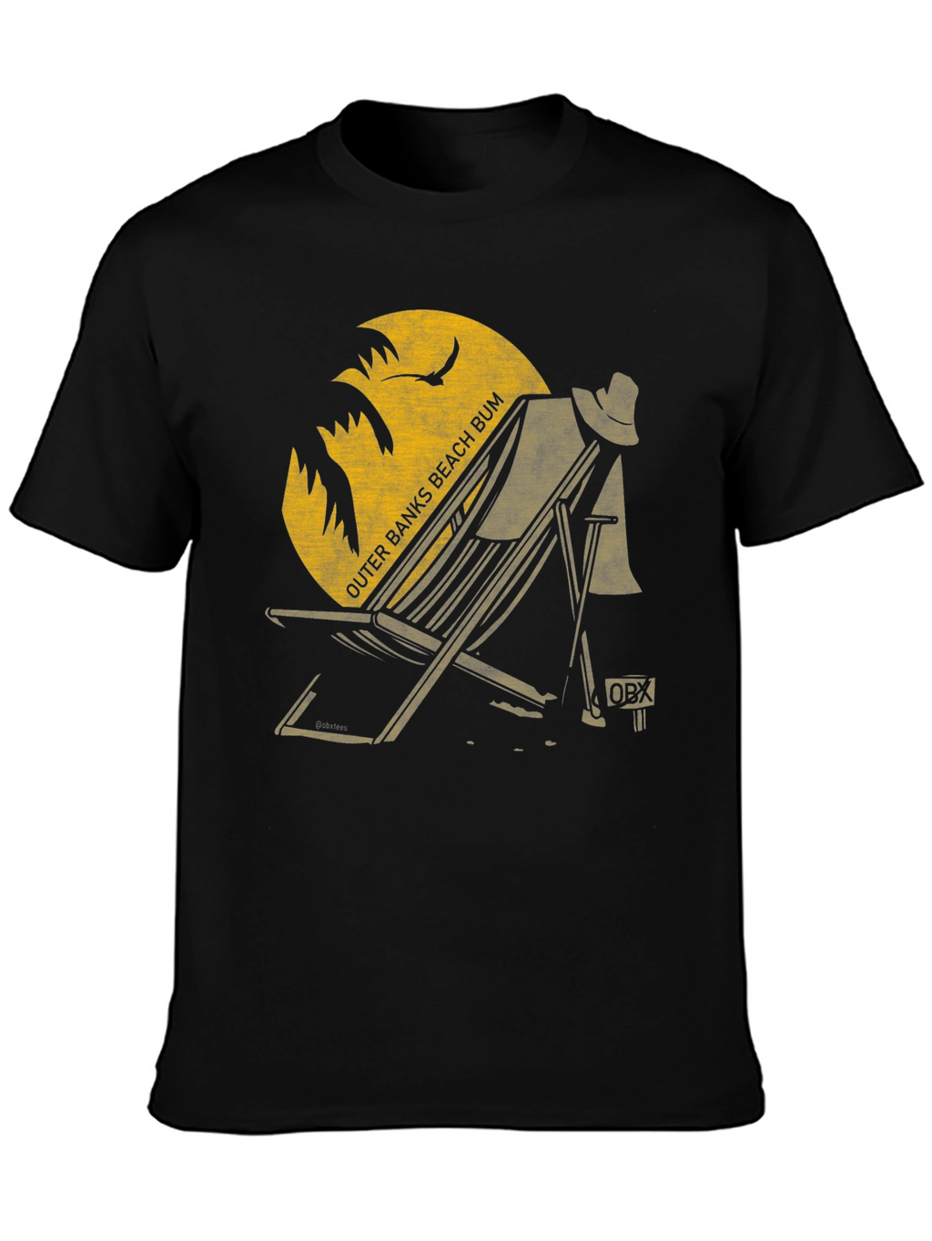 Outer Banks Beach Bum Graphic Tee - Black