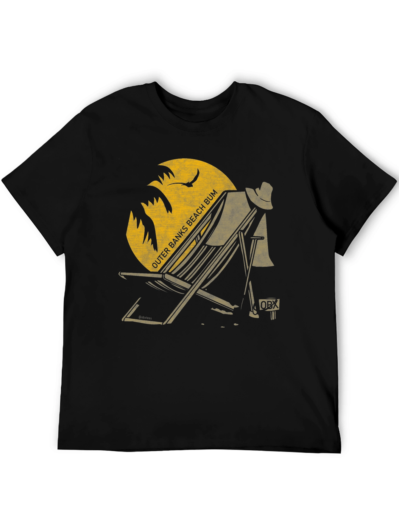 Outer Banks Beach Bum Graphic Tee - Black