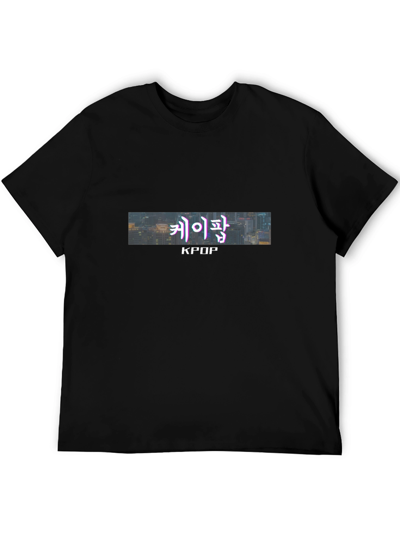 KPOP Graphic Tee - Urban Style Black T-Shirt
