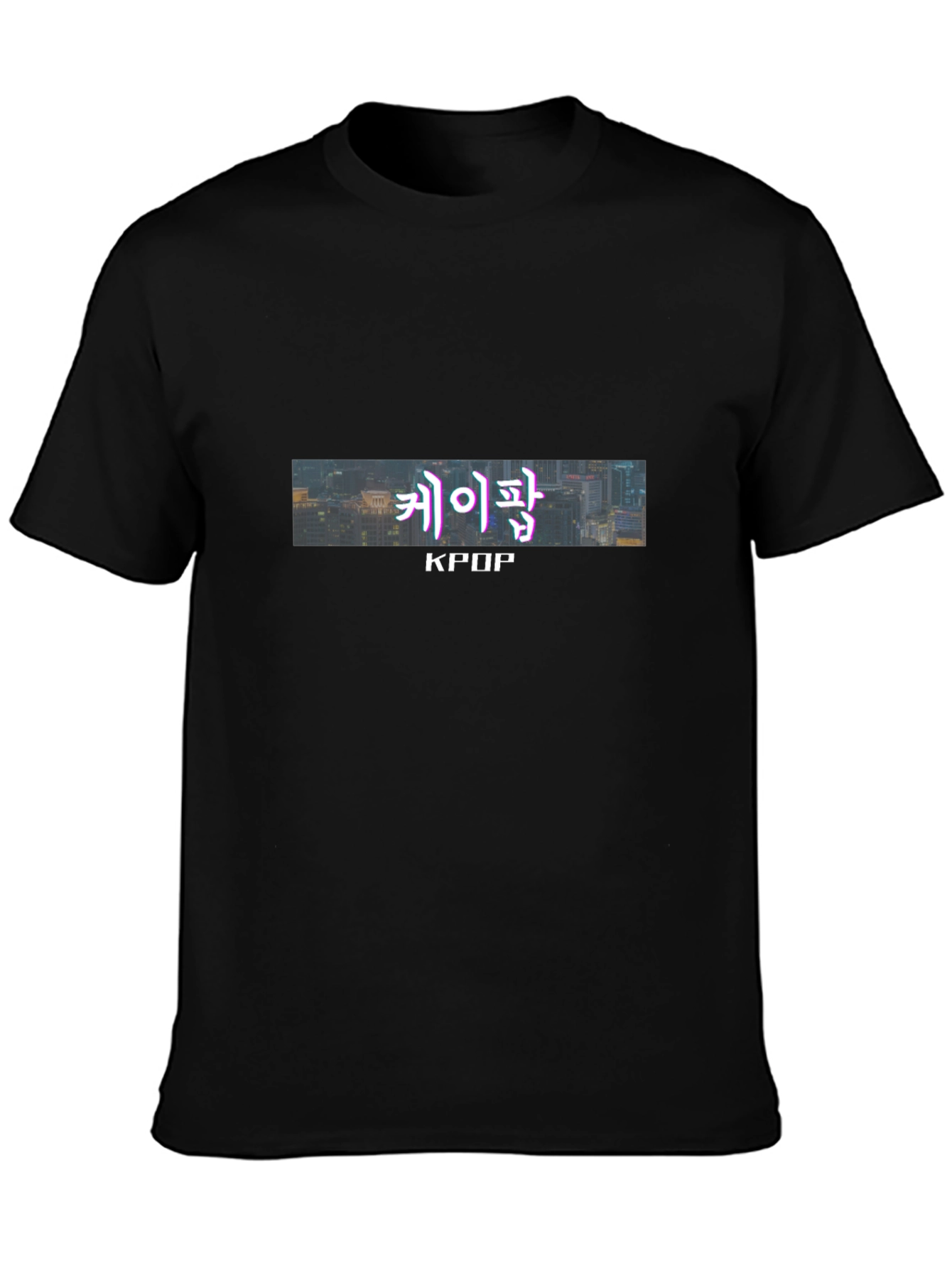 KPOP Graphic Tee - Urban Style Black T-Shirt