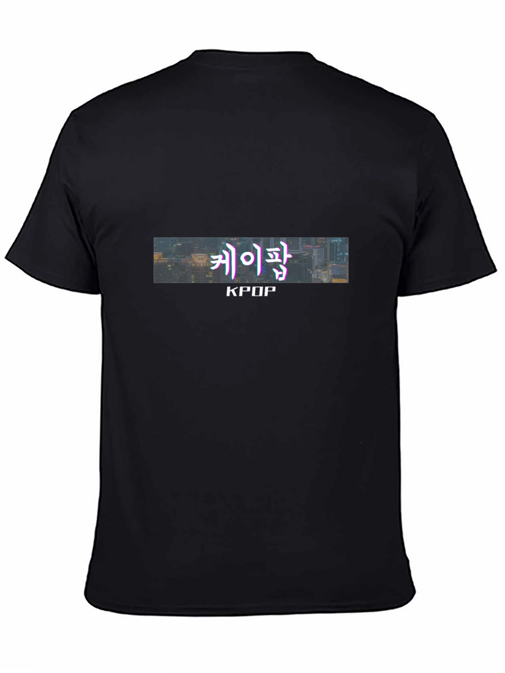 KPOP Graphic Tee - Urban Style Black T-Shirt