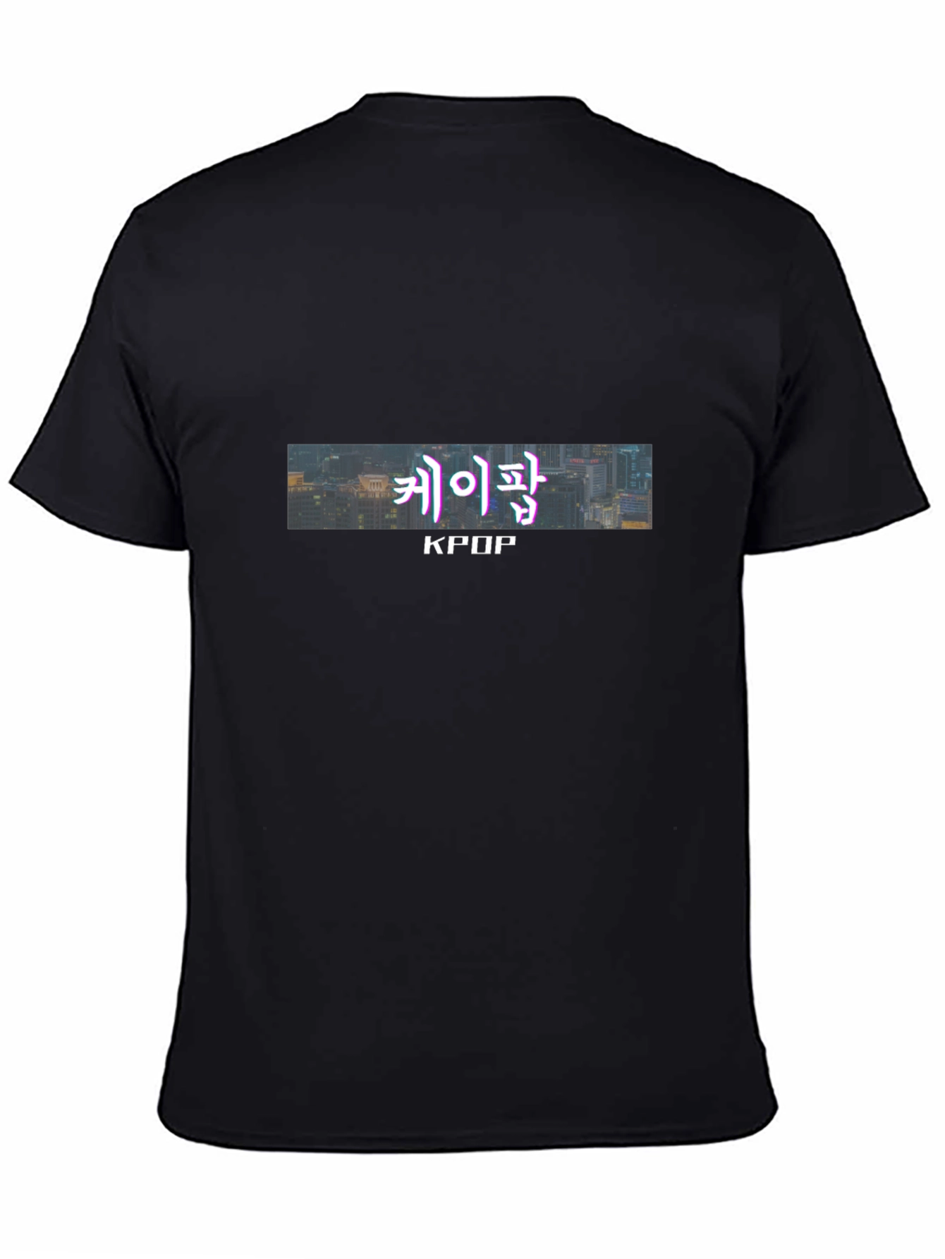 KPOP Graphic Tee - Urban Style Black T-Shirt
