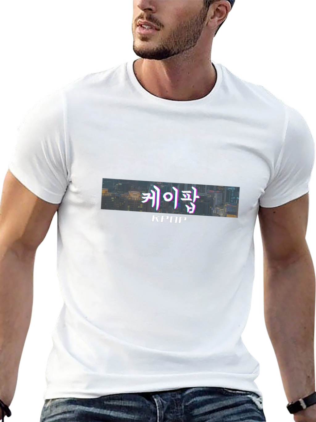 KPOP Graphic Tee - Urban Style Black T-Shirt