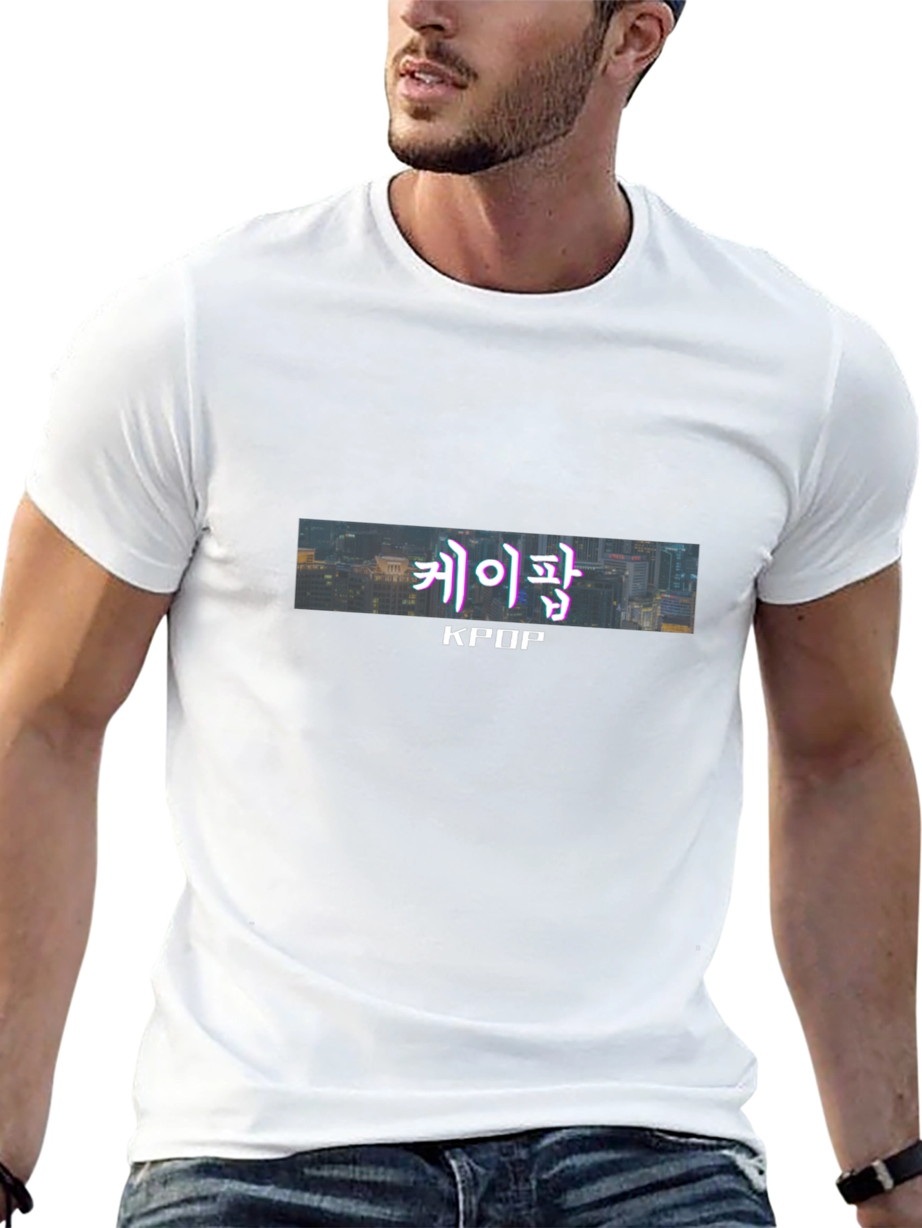 KPOP Graphic Tee - Urban Style Black T-Shirt