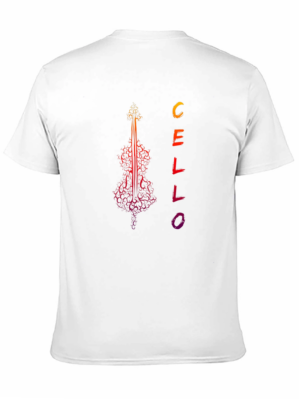 Cello Art Graphic Tee - Music Lovers T-Shirt