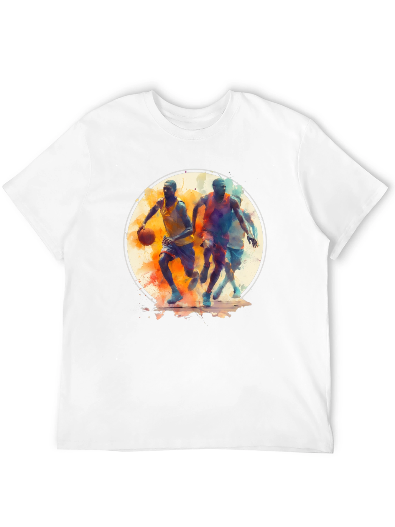 Basketball Players Black T-Shirt