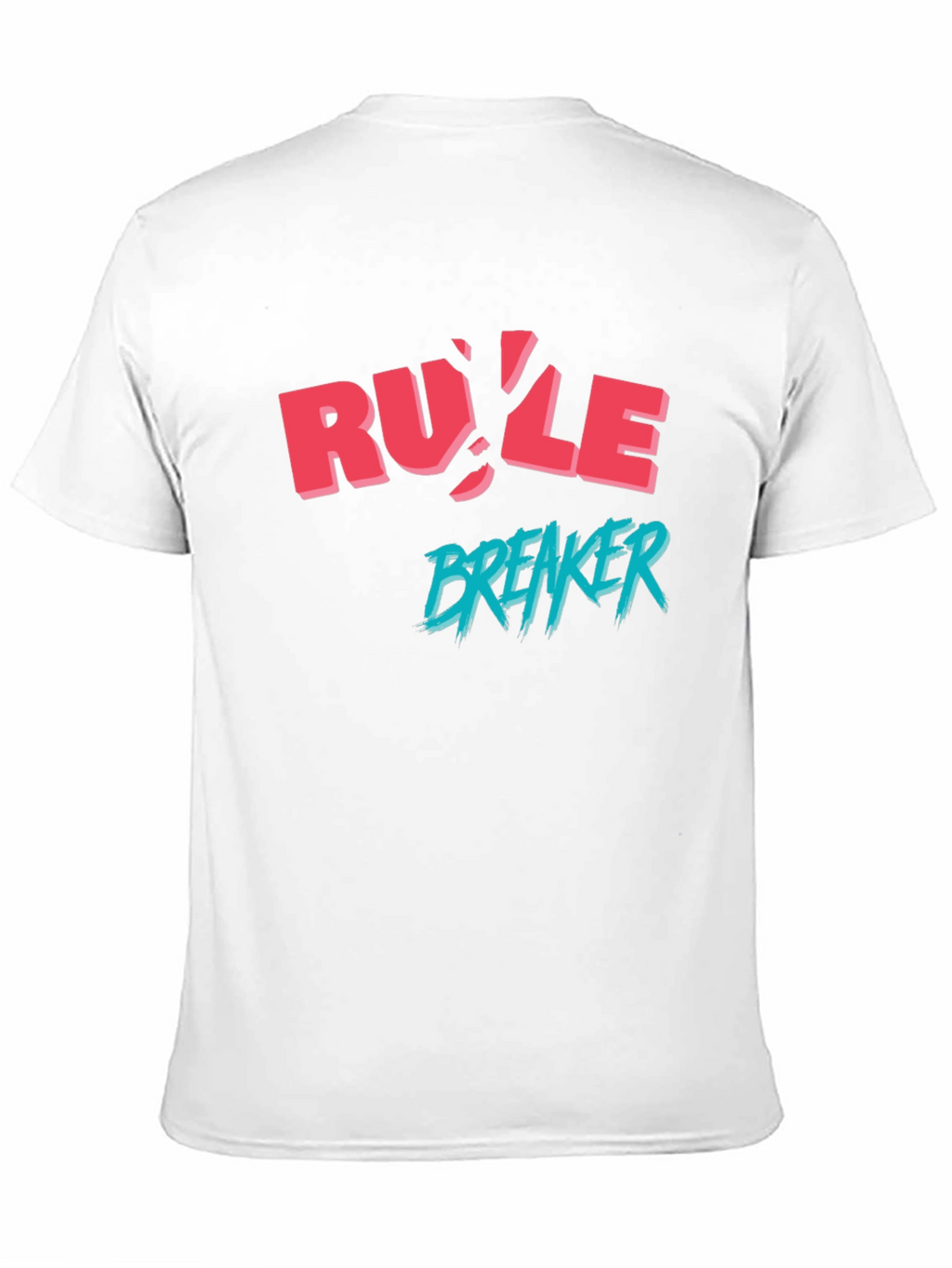 Rule Breaker Graphic Print Black T-Shirt
