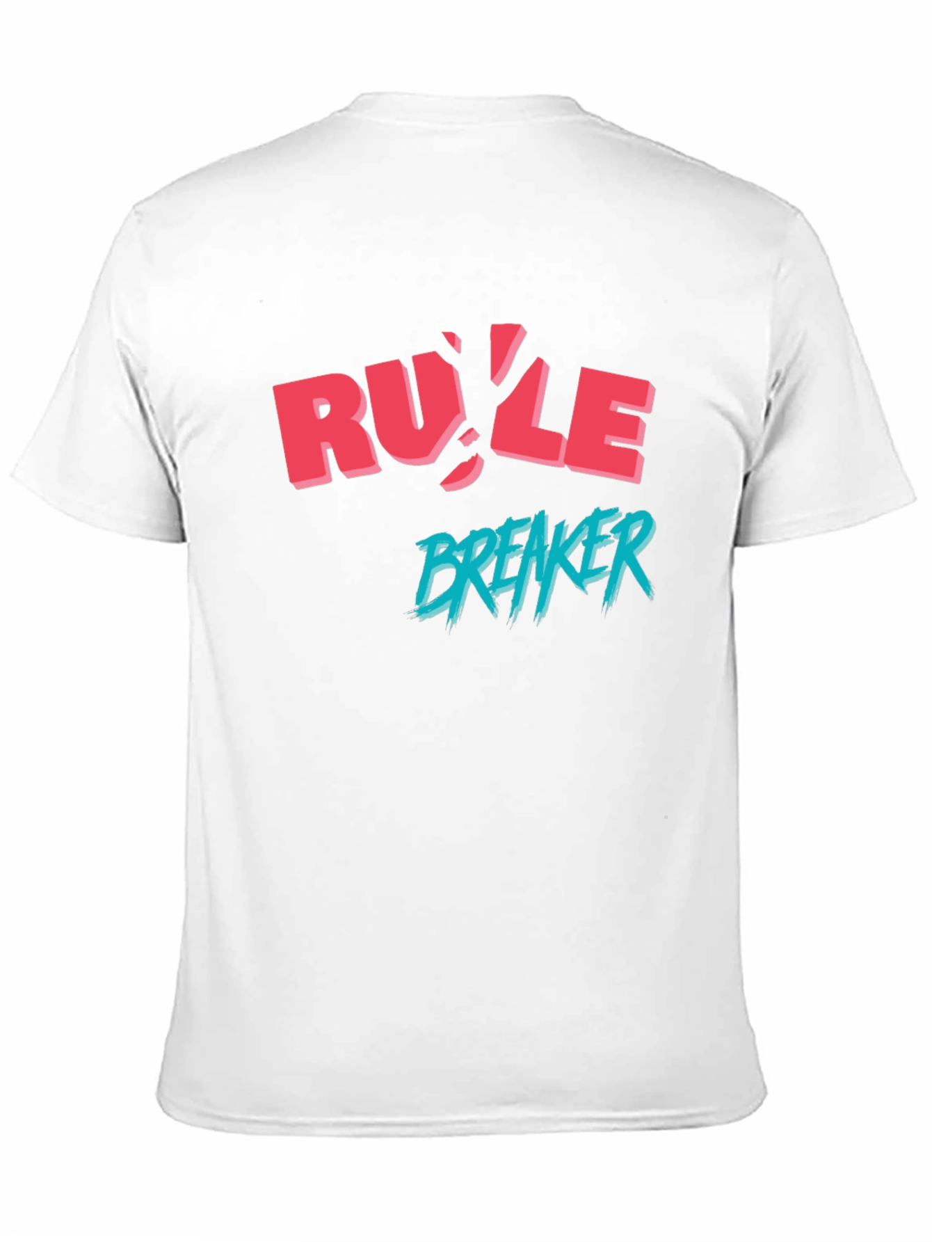 Rule Breaker Graphic Print Black T-Shirt