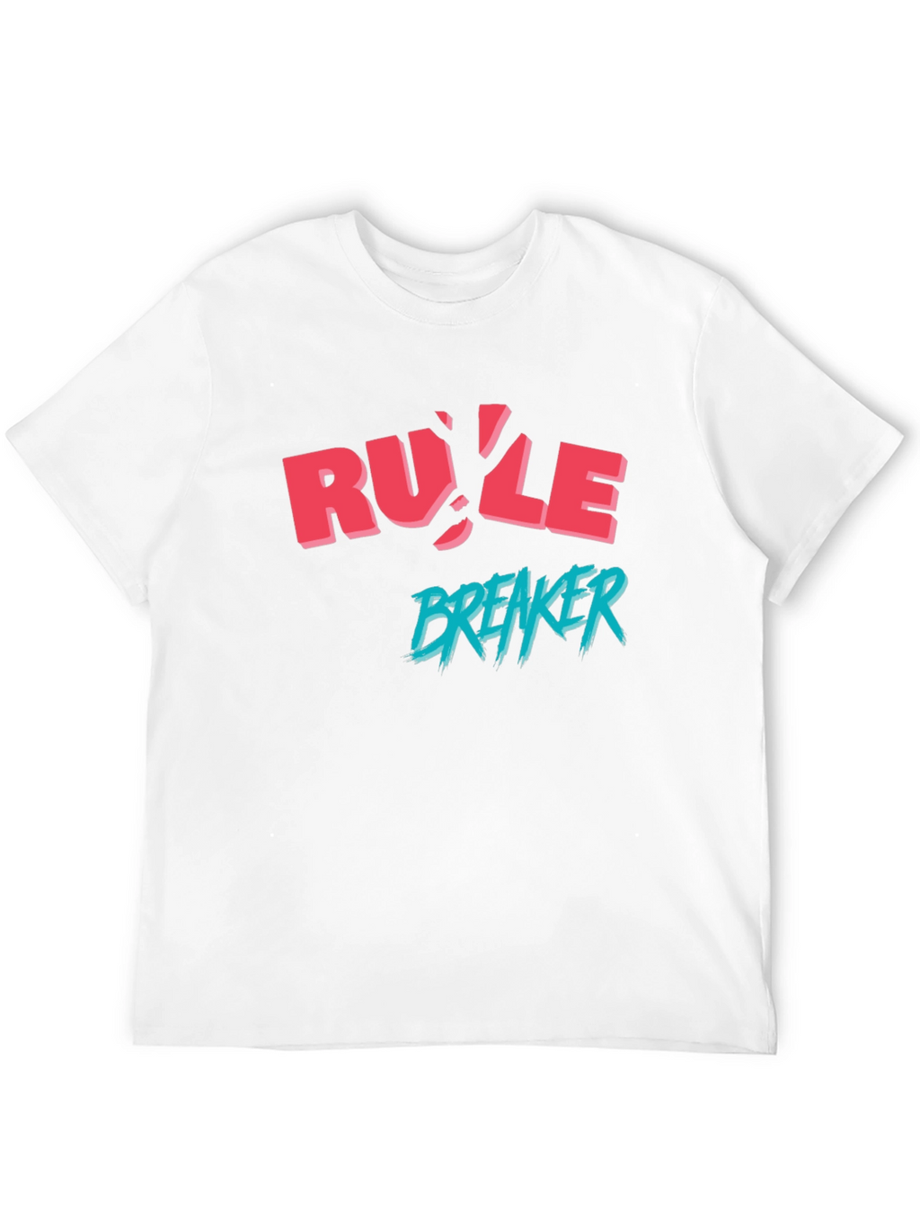 Rule Breaker Graphic Print Black T-Shirt