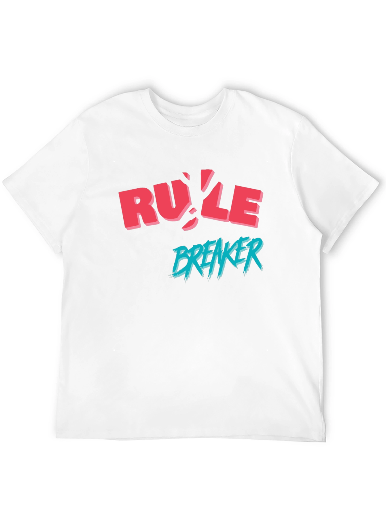 Rule Breaker Graphic Print Black T-Shirt