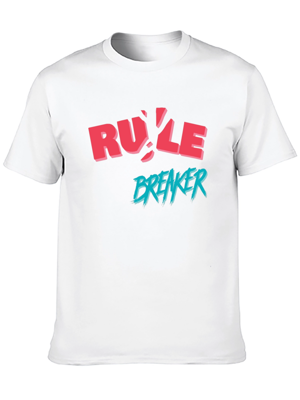Rule Breaker Graphic Print Black T-Shirt