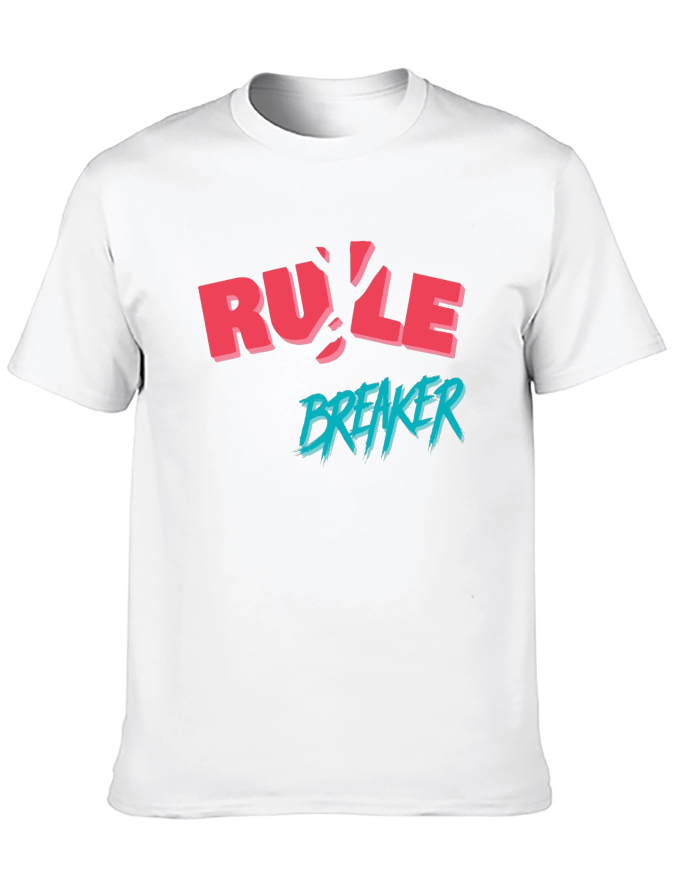 Rule Breaker Graphic Print Black T-Shirt
