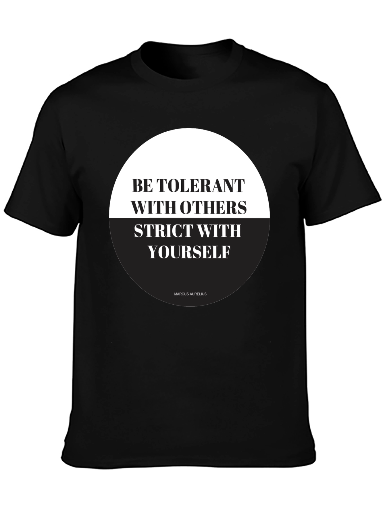 Stoic Philosophy T-Shirt - Be Tolerant Be Strict