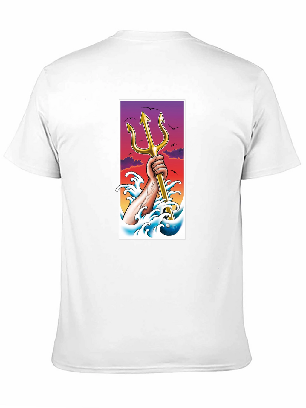 Trident Graphic Tee - Stylish Cotton Blend T-Shirt