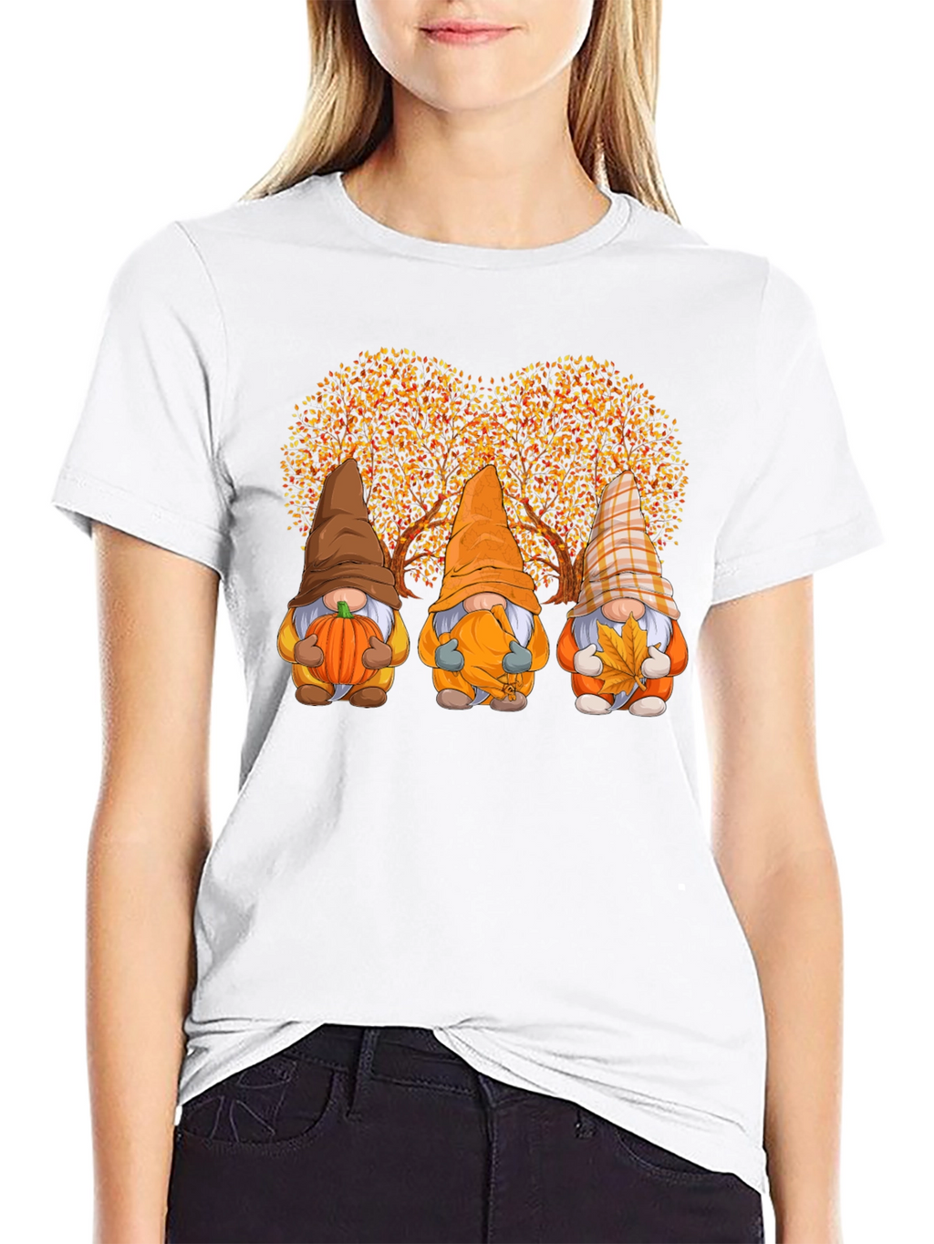 Fall Gnomes T-Shirt - Autumn Harvest Graphic Tee