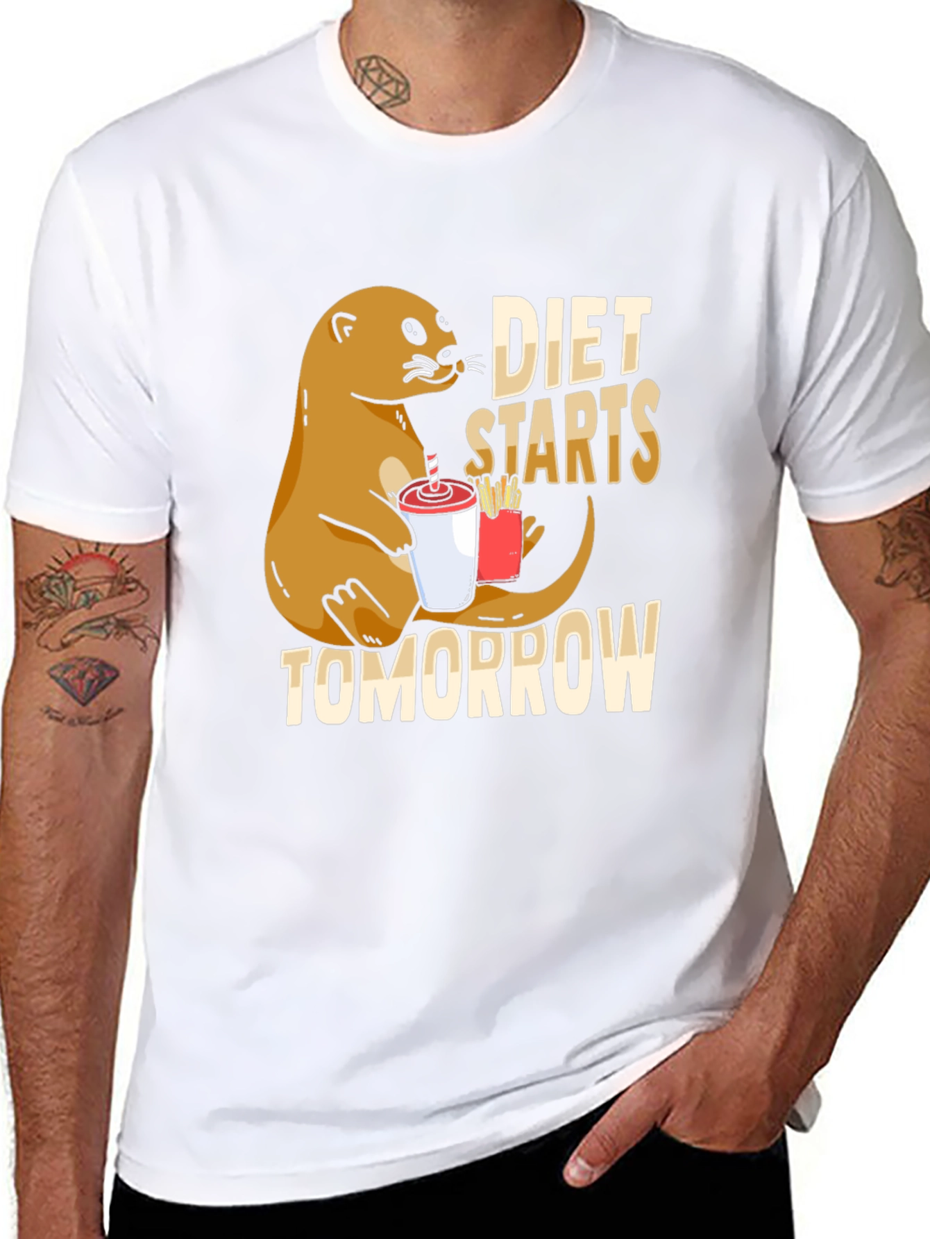 Diet Starts Tomorrow Otter T-Shirt