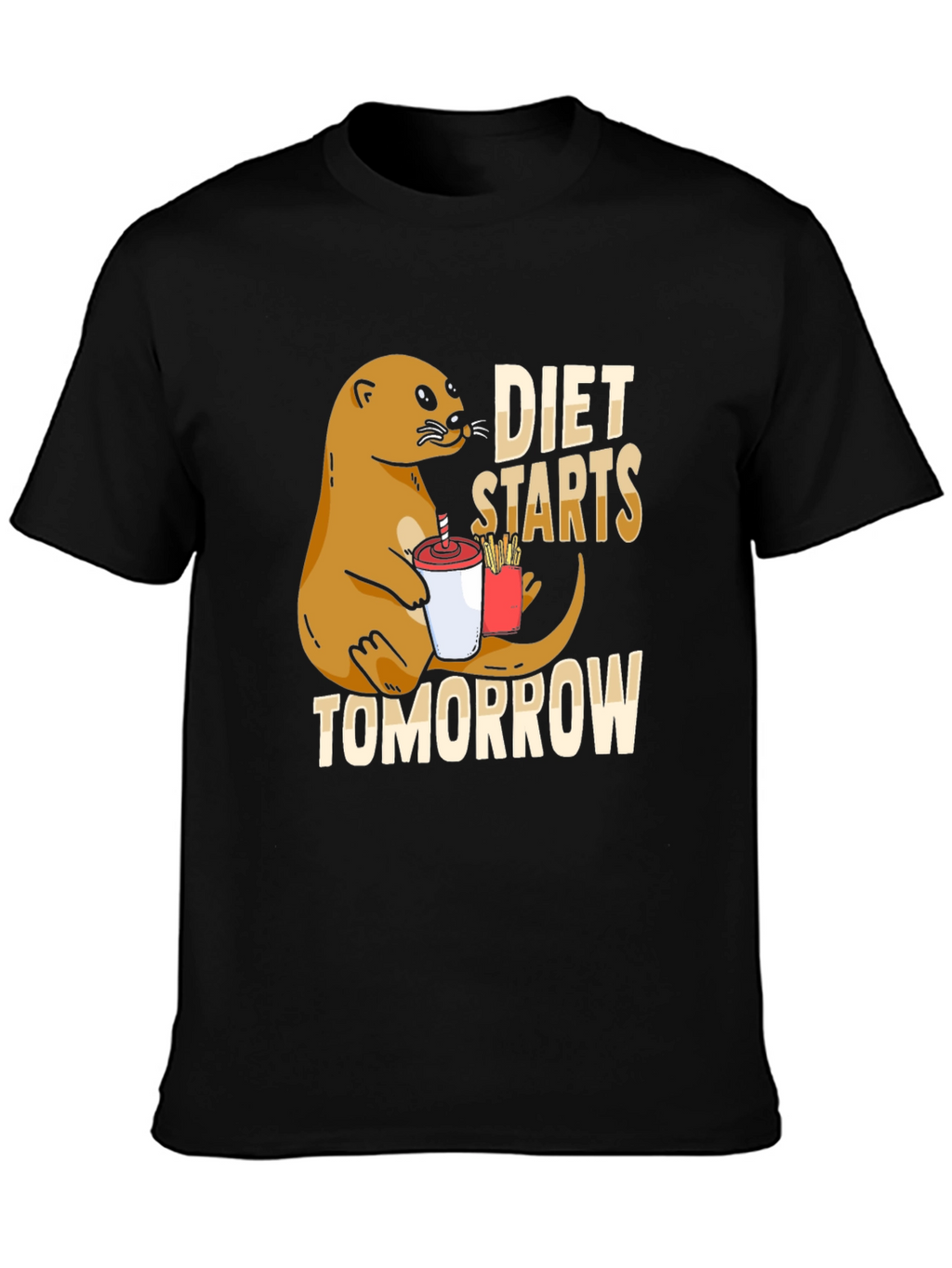 Diet Starts Tomorrow Otter T-Shirt