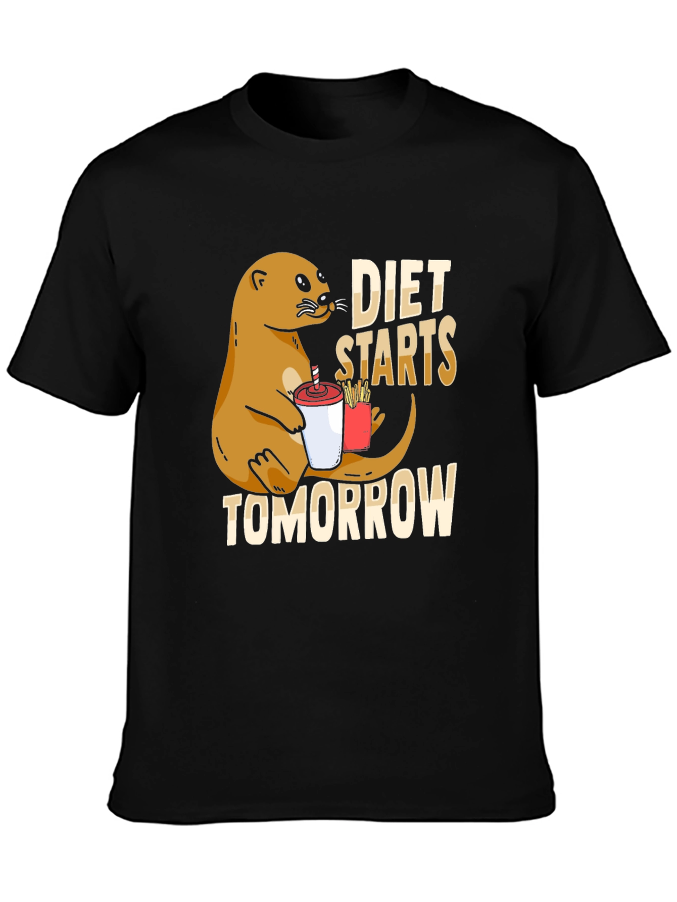 Diet Starts Tomorrow Otter T-Shirt