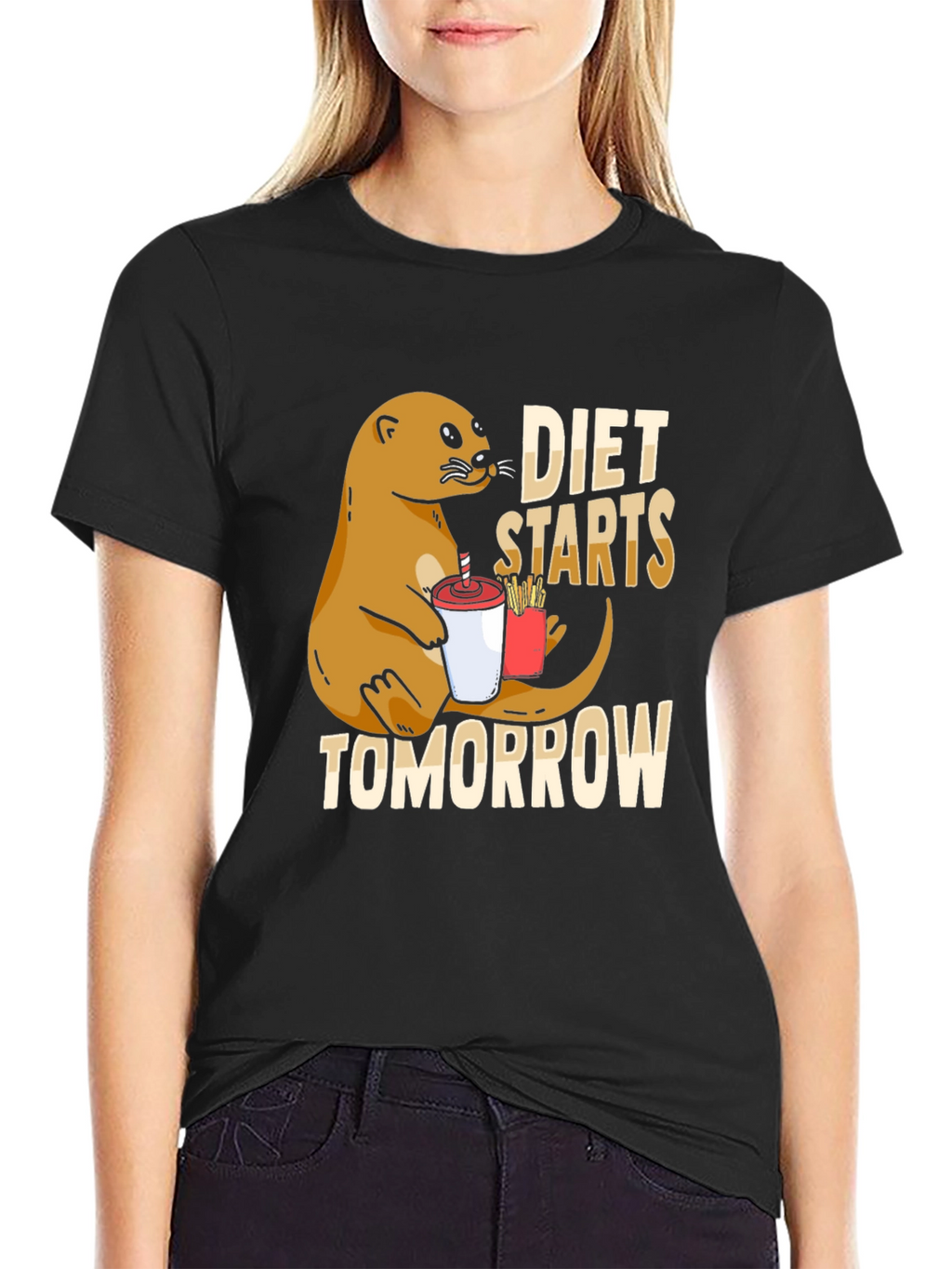 Diet Starts Tomorrow Otter T-Shirt