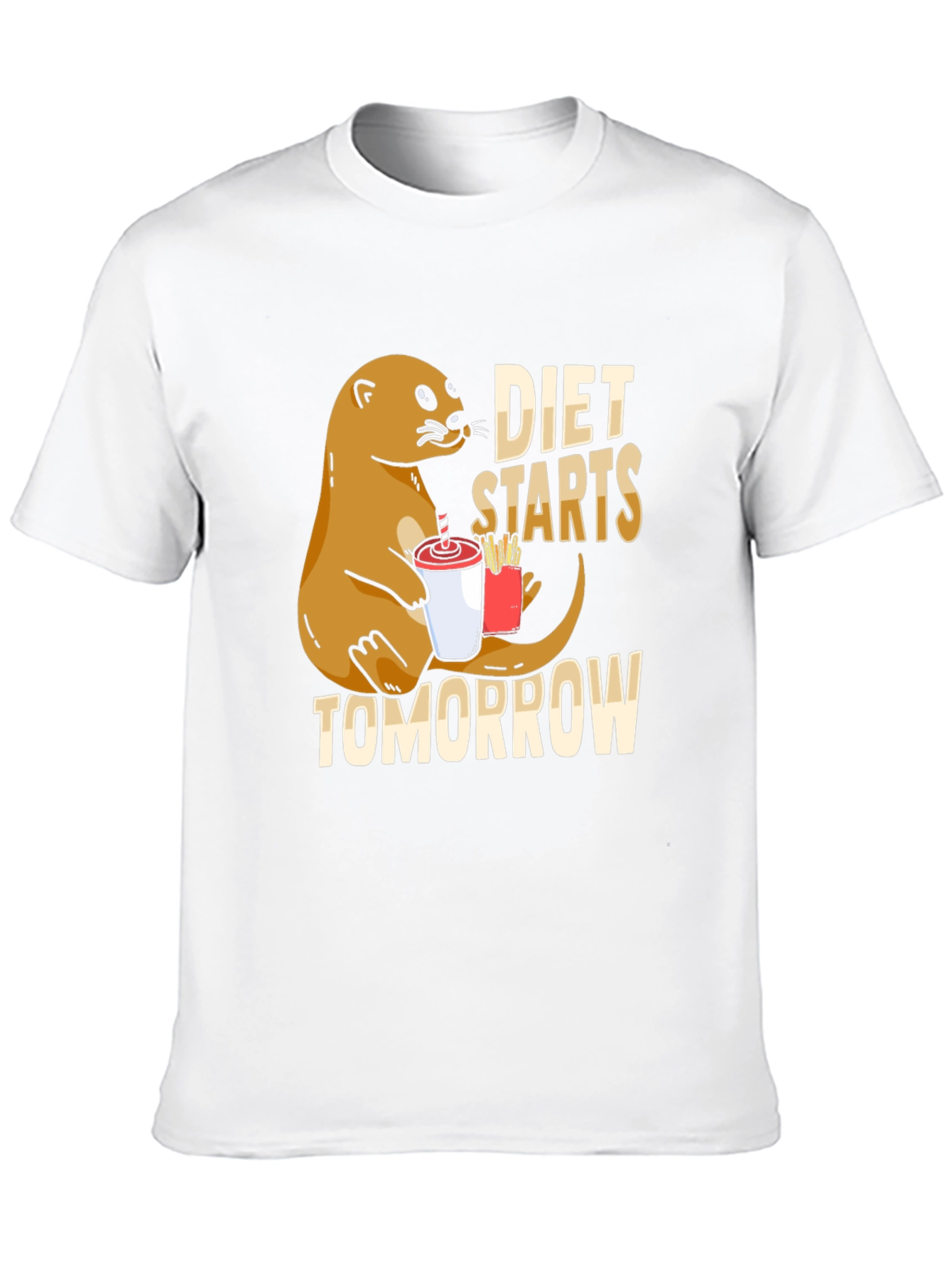 Diet Starts Tomorrow Otter T-Shirt