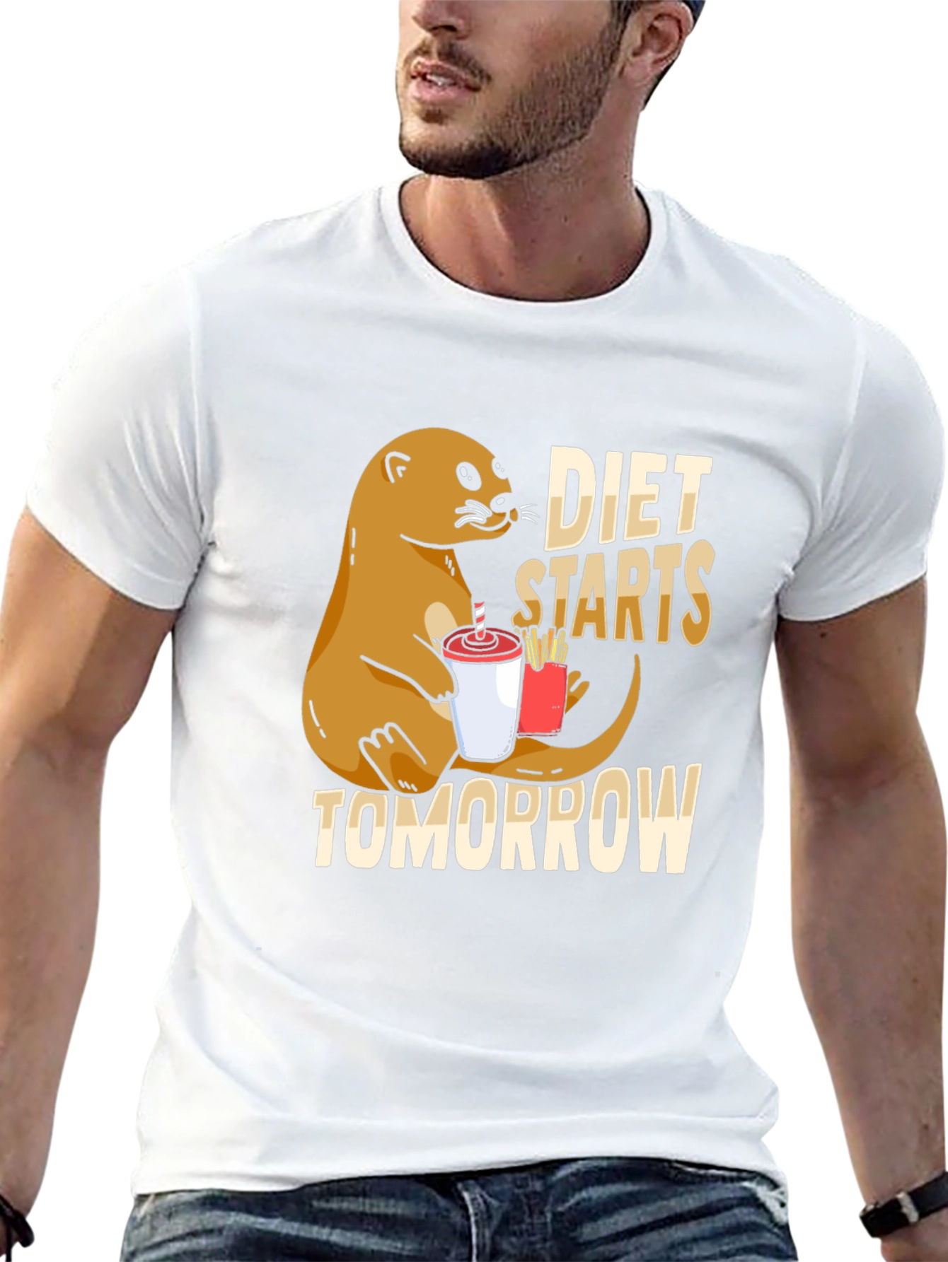 Diet Starts Tomorrow Otter T-Shirt