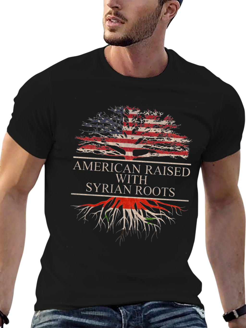 American Raised Syrian Roots T-Shirt