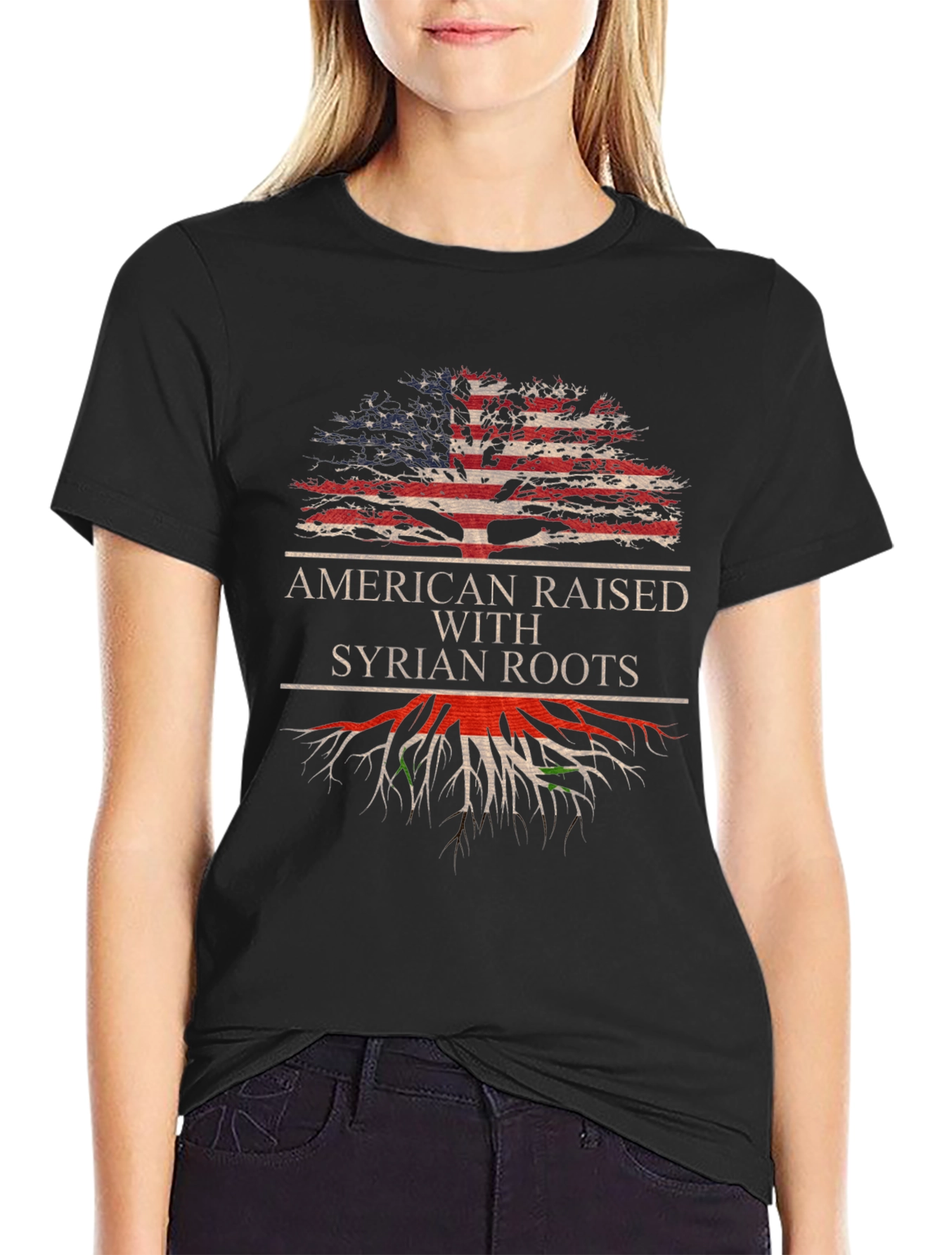 American Raised Syrian Roots T-Shirt